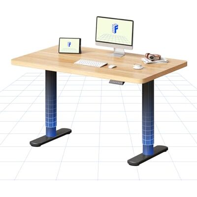 FlexiSpot Höhenverstellbarer Schreibtisch mit runden Tischbeinen – ästhetischer Sitz-Steh-Arbeitsplatz mit ausgewogenen Proportionen und ruhiger Präsenz, 100×60 cm (Schwarz + Ahorn) FlexiSpot Höhenverstellbarer Schreibtisch mit runden Tischbeinen – ästhetischer Sitz-Steh-Arbeitsplatz mit ausgewogenen Proportionen und ruhiger Präsenz, 100×60 cm (Schwarz + Ahorn)