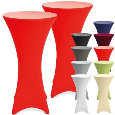 Beautissu 2er Set Stretch Stehtisch Husse mit Verstärkung im Fußbereich Ø70-75cm Rot 40°C waschbar rutschfest bügelfrei für & Bistrotisch als Tisch-Überzug bügelfreie Stehtischhusse Bezug Stella Beautissu 2er Set Stretch Stehtisch Husse mit Verstärkung im Fußbereich Ø70-75cm Rot 40°C waschbar rutschfest bügelfrei für & Bistrotisch als Tisch-Überzug bügelfreie Stehtischhusse Bezug Stella