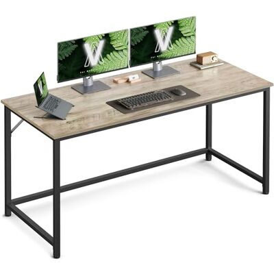 VASAGLE Tisch, Computertisch, Bürotisch, 135 x 60 x 76 cm, für Arbeitszimmer, Schlafzimmer, Wohnzimmer, Greige meliert-tintenschwarz LWD043B02V1 VASAGLE Tisch, Computertisch, Bürotisch, 135 x 60 x 76 cm, für Arbeitszimmer, Schlafzimmer, Wohnzimmer, Greige meliert-tintenschwarz LWD043B02V1