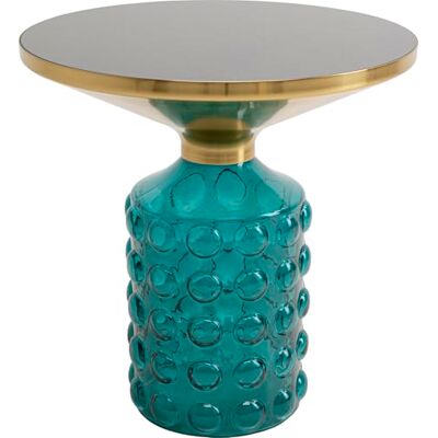 Kare Design Beistelltisch Lola Blau, blau, rund, Durchmesser 35 cm, Glassockel, Couchtisch, Wohnzimmer, Nachttisch Kare Design Beistelltisch Lola Blau, blau, rund, Durchmesser 35 cm, Glassockel, Couchtisch, Wohnzimmer, Nachttisch