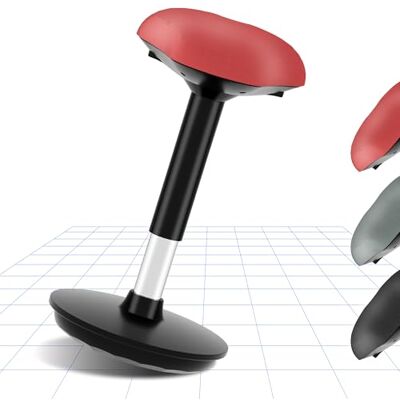 FlexiSpot Wobble Hocker Stay Active Exercise Office Chair Encourage Movement Height Adjustable Seat for Comfortable Working/Standing Desk Perching Stool RED FlexiSpot Wobble Hocker Stay Active Exercise Office Chair Encourage Movement Height Adjustable Seat for Comfortable Working/Standing Desk Perching Stool RED