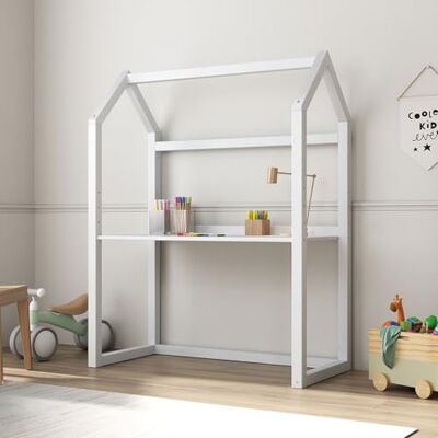 IDIMEX Kinderschreibtisch Tina in Hausform, weiß höhenverstellbarer Schreibtisch für Kinderzimmer, mitwachsend und individuell anpassbar, aus Kiefer Massivholz IDIMEX Kinderschreibtisch Tina in Hausform, weiß höhenverstellbarer Schreibtisch für Kinderzimmer, mitwachsend und individuell anpassbar, aus Kiefer Massivholz