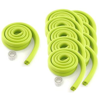 HIMRY ® 40 Meter U-förmige Glastisch Kantenschutz, Tisch Möbel Kanten Schwamm Kissen Stoßschutz, Baby-Sicherheits-Tabellen-Schreibtisch Anti-Kollision Streifen (20x2M) Grün KXD7003 Green HIMRY ® 40 Meter U-förmige Glastisch Kantenschutz, Tisch Möbel Kanten Schwamm Kissen Stoßschutz, Baby-Sicherheits-Tabellen-Schreibtisch Anti-Kollision Streifen (20x2M) Grün KXD7003 Green