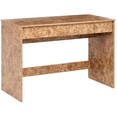 Beliani Schreibtisch braun 110 x 50 cm mit 2 Schubladen Wurzelholzoptik Rondane Beliani Schreibtisch braun 110 x 50 cm mit 2 Schubladen Wurzelholzoptik Rondane