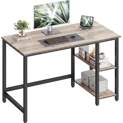 VASAGLE Tisch, Computertisch, Bürotisch, 120 x 60 x 76 cm, moderner Stil, für Arbeitszimmer, Schlafzimmer, Wohnzimmer, Greige-schwarz LWD47MB VASAGLE Tisch, Computertisch, Bürotisch, 120 x 60 x 76 cm, moderner Stil, für Arbeitszimmer, Schlafzimmer, Wohnzimmer, Greige-schwarz LWD47MB