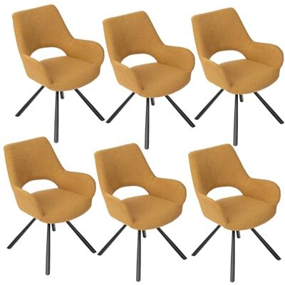 IKEA Set aus 6 skandinavischen Esszimmerstühlen - Stoff & Metallfüße IKEA Set aus 6 skandinavischen Esszimmerstühlen - Stoff & Metallfüße