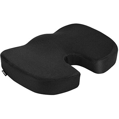Amazon Rechteckig Memoryschaum-Sitzkissen für Bürostühle, Schwarz, 45 X 35.8 X 7.1 cm Amazon Rechteckig Memoryschaum-Sitzkissen für Bürostühle, Schwarz, 45 X 35.8 X 7.1 cm