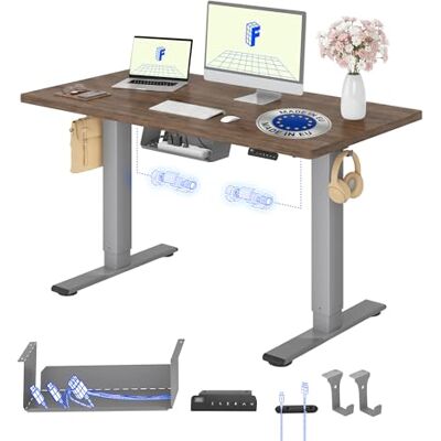 FlexiSpot Höhenverstellbarer Schreibtisch elektrisch, Doppelmotor 160x80 cm 25 mm einteilige Tischplatte, Kabelmanagement & Memory-Funktion,ergonomischer Büro-&Computertisch,elektrisch höhenverstellbar FlexiSpot Höhenverstellbarer Schreibtisch elektrisch, Doppelmotor 160x80 cm 25 mm einteilige Tischplatte, Kabelmanagement & Memory-Funktion,ergonomischer Büro-&Computertisch,elektrisch höhenverstellbar