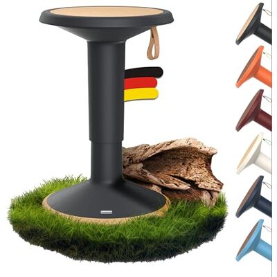 Interstuhl UPis1 ergonomischer Sitzhocker mit Schwingeffekt höhenverstellbar Hocker mit rutschhemmender Standfläche & Kippschutz Bürohocker (ECO Schwarzgrau, ECO UP Sitzhocker) Interstuhl UPis1 ergonomischer Sitzhocker mit Schwingeffekt höhenverstellbar Hocker mit rutschhemmender Standfläche & Kippschutz Bürohocker (ECO Schwarzgrau, ECO UP Sitzhocker)