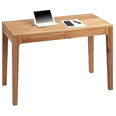M2 Kollektion Kona – Hochwertiger Schreibtisch/Sekretär, 110x55x76 cm Massivholz Wildeiche, geölt 2 Schubladen mit Soft-Close Ergonomisch, stabil & vielseitig Pflegeleicht M2 Kollektion Kona – Hochwertiger Schreibtisch/Sekretär, 110x55x76 cm Massivholz Wildeiche, geölt 2 Schubladen mit Soft-Close Ergonomisch, stabil & vielseitig Pflegeleicht