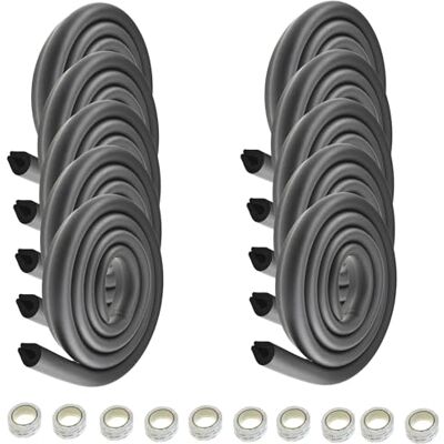 HIMRY ® 20 Meter U-förmige Glastisch Kantenschutz, Tisch Möbel Kanten Schwamm Kissen Stoßschutz, Baby-Sicherheits-Tabellen-Schreibtisch Anti-Kollision Streifen (10x2M) Schwarz KXD7003 Black HIMRY ® 20 Meter U-förmige Glastisch Kantenschutz, Tisch Möbel Kanten Schwamm Kissen Stoßschutz, Baby-Sicherheits-Tabellen-Schreibtisch Anti-Kollision Streifen (10x2M) Schwarz KXD7003 Black