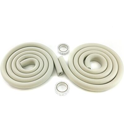 HIMRY ® 4 Meter U-förmige Glastisch Kantenschutz, Tisch Möbel Kanten Schwamm Kissen Stoßschutz, Baby-Sicherheits-Tabellen-Schreibtisch-Edge-Corner Anti-Kollision Streifen (2x2M) Grau, KXD7003 Grey HIMRY ® 4 Meter U-förmige Glastisch Kantenschutz, Tisch Möbel Kanten Schwamm Kissen Stoßschutz, Baby-Sicherheits-Tabellen-Schreibtisch-Edge-Corner Anti-Kollision Streifen (2x2M) Grau, KXD7003 Grey