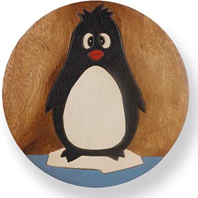 ART Vielseitiger Kinderhocker Holzhocker rund aus Massivholz Tiermotiv Pinguin mit vielen Einsatz Möglichkeiten ART Vielseitiger Kinderhocker Holzhocker rund aus Massivholz Tiermotiv Pinguin mit vielen Einsatz Möglichkeiten