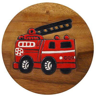 ART Vielseitiger Kinderhocker Holzhocker rund aus Massivholz Feuerwehr mit vielen Einsatz Möglichkeiten ART Vielseitiger Kinderhocker Holzhocker rund aus Massivholz Feuerwehr mit vielen Einsatz Möglichkeiten