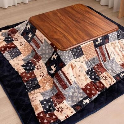 SZKTHD Kotatsu Heiztisch-Set Vier Sets Mit Heizstrahler Und Decke Im Japanischen Stil 80/120 cm, Holz-Tee- Und Couchtisch Fürs Schlafzimmer Für Warme Wintertage(Blue-A,80 * 120 * 40cm) SZKTHD Kotatsu Heiztisch-Set Vier Sets Mit Heizstrahler Und Decke Im Japanischen Stil 80/120 cm, Holz-Tee- Und Couchtisch Fürs Schlafzimmer Für Warme Wintertage(Blue-A,80 * 120 * 40cm)
