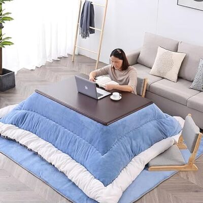 SZKTHD Kotatsu-Heiztisch-Set Japanischer Futonofen 80/120 cm Kotatsu-Heiztisch-Set 4-teilig Für Das Wohnzimmer Im Winter: Quadratischer Kotatsu-Tisch(Blue-B,80 * 80 * 40cm) SZKTHD Kotatsu-Heiztisch-Set Japanischer Futonofen 80/120 cm Kotatsu-Heiztisch-Set 4-teilig Für Das Wohnzimmer Im Winter: Quadratischer Kotatsu-Tisch(Blue-B,80 * 80 * 40cm)