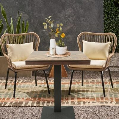 LANTUS Wohnzimmertisch/Kaffeebar/Esstisch, Bistrotisch, Mahlzeiten, Abendessen, Restaurant, Haus, Innenbereich, 60 x 60 x 75 cm (Uhr) LANTUS Wohnzimmertisch/Kaffeebar/Esstisch, Bistrotisch, Mahlzeiten, Abendessen, Restaurant, Haus, Innenbereich, 60 x 60 x 75 cm (Uhr)
