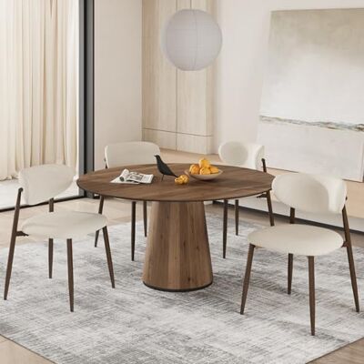 COLAMY Küchenstuhl Esszimmerstühle 4er Set, Moderne Polsterstuhl Essstühle mit Fester Rückenlehne, Stoff Esszimmerstühl mit Metallbeinen für Esszimmer, Küche, Restaurant, Beige COLAMY Küchenstuhl Esszimmerstühle 4er Set, Moderne Polsterstuhl Essstühle mit Fester Rückenlehne, Stoff Esszimmerstühl mit Metallbeinen für Esszimmer, Küche, Restaurant, Beige