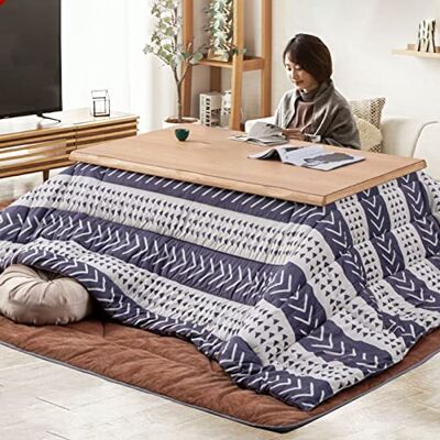 Zheng Hui Shop Kotatsu 5-teiliges Set Multifunktionaler Niedriger Tisch Aus Massivholz Heiz-Kotatsu Im Wohnzimmer Warmes Geschenk Für Die Familie (Color: Wood, S: 80 * 120 * 45cm) Zheng Hui Shop Kotatsu 5-teiliges Set Multifunktionaler Niedriger Tisch Aus Massivholz Heiz-Kotatsu Im Wohnzimmer Warmes Geschenk Für Die Familie (Color: Wood, S: 80 * 120 * 45cm)