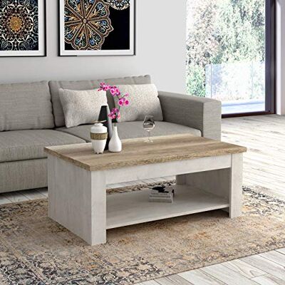 Forte Pinia - Duro - Weiß - Eiche Antik - Couchtisch Forte Pinia - Duro - Weiß - Eiche Antik - Couchtisch