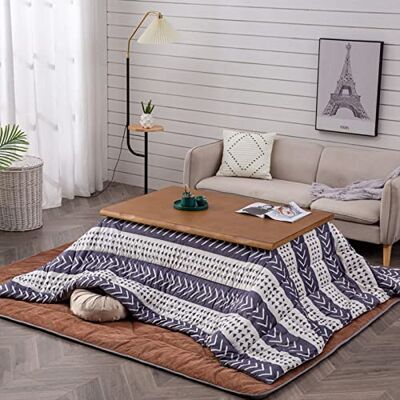 kotatsu 5-teiliges Set Multifunktionaler Niedriger Tisch Aus Massivholz Heiz- Im Wohnzimmer Warmes Geschenk Für Die Familie (Color : Brown, S : 80 * 120 * 45cm) kotatsu 5-teiliges Set Multifunktionaler Niedriger Tisch Aus Massivholz Heiz- Im Wohnzimmer Warmes Geschenk Für Die Familie (Color : Brown, S : 80 * 120 * 45cm)