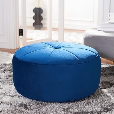 SAFAVIEH Gepolstert Hocker, Marineblau, 50 X 45 X 50 SAFAVIEH Gepolstert Hocker, Marineblau, 50 X 45 X 50