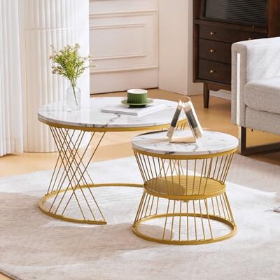 Merax Couchtisch Rund 2-er Set Couchtisch Beistelltisch Rund Beistelltisch Weiss Tisch Wohnzimmer Sofatisch Runder Tisch Wohnzimmer Runder Couchtisch Merax Couchtisch Rund 2-er Set Couchtisch Beistelltisch Rund Beistelltisch Weiss Tisch Wohnzimmer Sofatisch Runder Tisch Wohnzimmer Runder Couchtisch