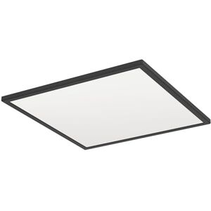 EGLO LED Deckenleuchte Rovito, runde Badezimmer Deckenlampe mit Fernbedienung, Badlampe Decke aus Kunststoff in Schwarz und Weiß, Deckenbeleuchtung warmweiß-kaltweiß, IP44, 50x50 cm EGLO LED Deckenleuchte Rovito, runde Badezimmer Deckenlampe mit Fernbedienung, Badlampe Decke aus Kunststoff in Schwarz und Weiß, Deckenbeleuchtung warmweiß-kaltweiß, IP44, 50x50 cm