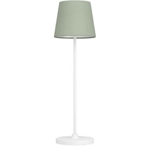 EGLO LED Akku Tischleuchte Leonero, Tischlampe kabellos, grün-weiße Nachttischlampe aus Metall mit Textil Lampenschirm, touch dimmbar, USB aufladbar, warmweiß-neutralweiß EGLO LED Akku Tischleuchte Leonero, Tischlampe kabellos, grün-weiße Nachttischlampe aus Metall mit Textil Lampenschirm, touch dimmbar, USB aufladbar, warmweiß-neutralweiß