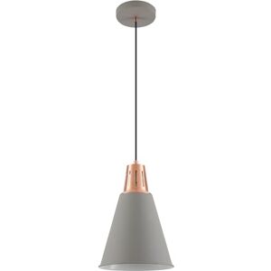 GTV Pendelleuchte GIANNI Hängeleuchte Deckenlampe E27 grau gold Kupfer Lampenschirm 22 cm höhenverstellbar Esszimmer Wohnzimmer Küche Beleuchtung modern GTV Pendelleuchte GIANNI Hängeleuchte Deckenlampe E27 grau gold Kupfer Lampenschirm 22 cm höhenverstellbar Esszimmer Wohnzimmer Küche Beleuchtung modern