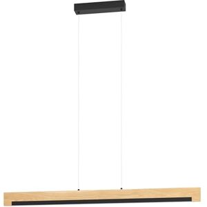 EGLO LED Pendelleuchte Camacho, 1 flammige Hängelampe dimmbar, Hängeleuchte aus Stahl, Holz und Kunststoff, Esstischlampe in Schwarz, Natur, Weiß, Wohnzimmerlampe hängend, FSC zertifiziert EGLO LED Pendelleuchte Camacho, 1 flammige Hängelampe dimmbar, Hängeleuchte aus Stahl, Holz und Kunststoff, Esstischlampe in Schwarz, Natur, Weiß, Wohnzimmerlampe hängend, FSC zertifiziert
