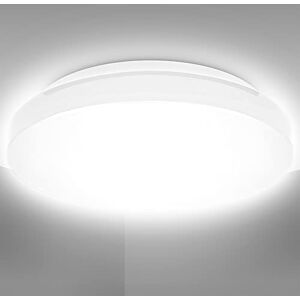 B.K.Licht Deckenlampe für das Bad mit neutralweißer Lichtfarbe, IP44, 12 Watt, 1200 Lumen, LED Deckenleuchte, LED Lampe, Badlampe, Badezimmerlampe, Küchenlampe, Feuchtraumleuchte, 28,8x7 cm, Weiß B.K.Licht Deckenlampe für das Bad mit neutralweißer Lichtfarbe, IP44, 12 Watt, 1200 Lumen, LED Deckenleuchte, LED Lampe, Badlampe, Badezimmerlampe, Küchenlampe, Feuchtraumleuchte, 28,8x7 cm, Weiß