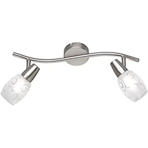RL LIVE YOUR LIGHT Reality Leuchten R80022007 Colmar Strahler, Metall, nickel matt, 8.0 x 39.0 x 19.0 cm RL LIVE YOUR LIGHT Reality Leuchten R80022007 Colmar Strahler, Metall, nickel matt, 8.0 x 39.0 x 19.0 cm