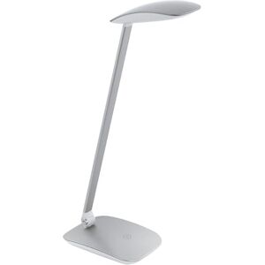 EGLO LED Tischlampe Cajero, 1 flammige Tischleuchte mit Touch, dimmbar, USB Lampe, Schreibtischlampe, Minimalismus aus hochwertigem Kunststoff, Bürolampe in Silber EGLO LED Tischlampe Cajero, 1 flammige Tischleuchte mit Touch, dimmbar, USB Lampe, Schreibtischlampe, Minimalismus aus hochwertigem Kunststoff, Bürolampe in Silber