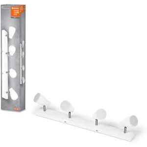 LEDVANCE LED SPOT PEAR Spotlight GU10, weiß, 4X4,3W, 1400lm, 614mm, warmweiße Lichtfarbe, ausrichtbare Leuchtenköpfe, einfache Montage, Kombination mit smarten GU10-Lampen möglich, IP 20, 2700K LEDVANCE LED SPOT PEAR Spotlight GU10, weiß, 4X4,3W, 1400lm, 614mm, warmweiße Lichtfarbe, ausrichtbare Leuchtenköpfe, einfache Montage, Kombination mit smarten GU10-Lampen möglich, IP 20, 2700K
