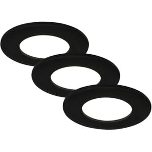 BRILONER Leuchten LED Einbauleuchten, Einbaulampen 3er Set, Deckenlampen je 5 Watt, je 450 Lumen, 4.000 Kelvin, IP44, Schwarz-matt, 85x27mm (DxH), 7113-435 BRILONER Leuchten LED Einbauleuchten, Einbaulampen 3er Set, Deckenlampen je 5 Watt, je 450 Lumen, 4.000 Kelvin, IP44, Schwarz-matt, 85x27mm (DxH), 7113-435