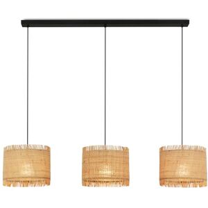 BRILONER Pendelleuchte mit Strohschirm, E27 Fassung, max. 10 W, Boho, aesthetic, Hängeleuchte, Hängelampe Esstisch, Esszimmerlampe hängend, Wohnzimmerlampe, 110 x 25 x 120 cm (LxBxH), Natur BRILONER Pendelleuchte mit Strohschirm, E27 Fassung, max. 10 W, Boho, aesthetic, Hängeleuchte, Hängelampe Esstisch, Esszimmerlampe hängend, Wohnzimmerlampe, 110 x 25 x 120 cm (LxBxH), Natur