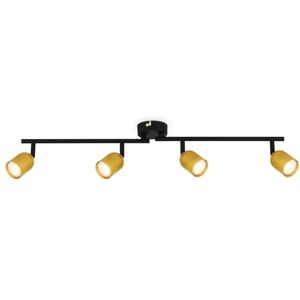 BRILONER – Deckenlampe, Deckenleuchte, Lampe, Schwenkbar, Wohnzimmerlampe, Schlafzimmerlampe, Küchenlampe, Schwarz-Gold BRILONER – Deckenlampe, Deckenleuchte, Lampe, Schwenkbar, Wohnzimmerlampe, Schlafzimmerlampe, Küchenlampe, Schwarz-Gold