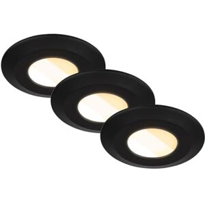 BRILONER 3er Set LED Bad Einbaustrahler 230V Gehäuse 50% recycelt, Farbtemperaturwechsel, IP44, Ra90, LED Spot, flach, Deckenspots, Einbauleuchten, Badezimmer, 68mm, 90x30mm (DxH), Schwarz BRILONER 3er Set LED Bad Einbaustrahler 230V Gehäuse 50% recycelt, Farbtemperaturwechsel, IP44, Ra90, LED Spot, flach, Deckenspots, Einbauleuchten, Badezimmer, 68mm, 90x30mm (DxH), Schwarz