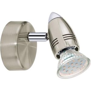 EGLO LED Wandlampe Magnum LED, Wandleuchte, Wandstrahler aus Metall, Wohnzimmerlampe in Nickel-Matt, Chrom, Spot inkl. GU10 Leuchtmittel, warmweiß EGLO LED Wandlampe Magnum LED, Wandleuchte, Wandstrahler aus Metall, Wohnzimmerlampe in Nickel-Matt, Chrom, Spot inkl. GU10 Leuchtmittel, warmweiß