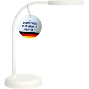 MAUL Schreibtischlampe LED joy Kleine Schreibtischlampe mit Standfuß Moderne Tischlampe für Schreibtisch, Büro Flexible Lampe mit 3000K warmweißem Licht Weiß MAUL Schreibtischlampe LED joy Kleine Schreibtischlampe mit Standfuß Moderne Tischlampe für Schreibtisch, Büro Flexible Lampe mit 3000K warmweißem Licht Weiß
