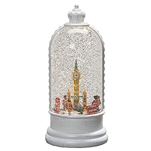 Konstsmide LED Wasserlaterne, weiß, London Szene, rotierend, mit an/aus Schalter, 5h Timer, 1 warm weiße Diode, batteriebetrieben & USB, Innen, 0,1W, Batterie: 3 x C 1,5V (exkl.) 4262-200 Konstsmide LED Wasserlaterne, weiß, London Szene, rotierend, mit an/aus Schalter, 5h Timer, 1 warm weiße Diode, batteriebetrieben & USB, Innen, 0,1W, Batterie: 3 x C 1,5V (exkl.) 4262-200