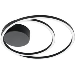 EGLO LED Deckenleuchte Ruotale, runde Deckenlampe, Lampe Decke aus Kunststoff und Metall in weiß und schwarz, Deckenbeleuchtung warmweiß, Ø 45 cm EGLO LED Deckenleuchte Ruotale, runde Deckenlampe, Lampe Decke aus Kunststoff und Metall in weiß und schwarz, Deckenbeleuchtung warmweiß, Ø 45 cm