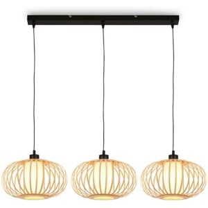 BRILONER – Bambus Pendelleuchte, Deckenlampe für das Wohnzimmer, Deckenleuchte Holz, Lampe Wohnzimmer, Wohnzimmerlampe, Boho, E27 Fassung, 70x28x120 cm (LxBxH) BRILONER – Bambus Pendelleuchte, Deckenlampe für das Wohnzimmer, Deckenleuchte Holz, Lampe Wohnzimmer, Wohnzimmerlampe, Boho, E27 Fassung, 70x28x120 cm (LxBxH)