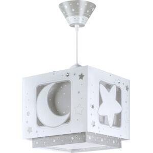 Dalber Lampe kinderzimmer, kinderlampe Pendelleuchte Hängelampe, Deckenleuchte Kinder, Deckenlampe kinderzimmer, Mond und Sterne Grau MoonLight, 63232ME, E27 Dalber Lampe kinderzimmer, kinderlampe Pendelleuchte Hängelampe, Deckenleuchte Kinder, Deckenlampe kinderzimmer, Mond und Sterne Grau MoonLight, 63232ME, E27