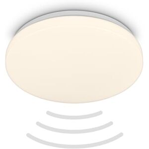 BRILONER LED Deckenlampe mit Bewegungsmelder 3m Reichweite IP54, Warmweiße Lichtfarbe, 120 Grad Erfassung, Deckenleuchte, LED Lampe, Badlampe, Badezimmerlampe, Küchenlampe, 27x6,5 cm, Weiß BRILONER LED Deckenlampe mit Bewegungsmelder 3m Reichweite IP54, Warmweiße Lichtfarbe, 120 Grad Erfassung, Deckenleuchte, LED Lampe, Badlampe, Badezimmerlampe, Küchenlampe, 27x6,5 cm, Weiß