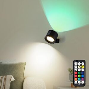 LuminexDesigns LED Wandleuchte Innen Akku – Kabellos Magnetische Wandlampe RGB Schwarz – Touch Dimmbar mit Fernbedienung – Aufladbar Lampe zum Kleben, Ohne Bohren, Strom – für Bett Treppenhaus Bilder LuminexDesigns LED Wandleuchte Innen Akku – Kabellos Magnetische Wandlampe RGB Schwarz – Touch Dimmbar mit Fernbedienung – Aufladbar Lampe zum Kleben, Ohne Bohren, Strom – für Bett Treppenhaus Bilder