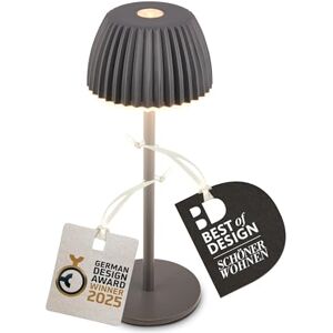 BRILONER Riffle Nano LED Tischlampe kabellos IP44 mit Lichtkante, 6 x 15,5 cm, Touchdimmer, Akku tauschbar, Nachttischlampe, LED Lampe, Akku Lampe, German Design Award Winner 2025, Anthrazit BRILONER Riffle Nano LED Tischlampe kabellos IP44 mit Lichtkante, 6 x 15,5 cm, Touchdimmer, Akku tauschbar, Nachttischlampe, LED Lampe, Akku Lampe, German Design Award Winner 2025, Anthrazit
