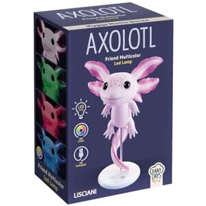 Liscianigiochi Lisciani RAINY DAYS LED-Lampe Axolotl Mehrfarbig Ab 12 Jahren RGB-Nachtlicht Einstellbare Intensität USB Typ C aufladbar Kabellose Beleuchtung Dekoration für das Jugendzimmer - Liscianigiochi Lisciani RAINY DAYS LED-Lampe Axolotl Mehrfarbig Ab 12 Jahren RGB-Nachtlicht Einstellbare Intensität USB Typ C aufladbar Kabellose Beleuchtung Dekoration für das Jugendzimmer -