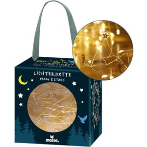 moses . Basically it´s magic Lichterkette Moon & Stars, Leuchtkette mit 100 warmweißen LEDs und kleinen goldenen Monden und Sternen, LED-Stimmungslicht mit Timer-Funktion für zauberhafte Momente moses . Basically it´s magic Lichterkette Moon & Stars, Leuchtkette mit 100 warmweißen LEDs und kleinen goldenen Monden und Sternen, LED-Stimmungslicht mit Timer-Funktion für zauberhafte Momente